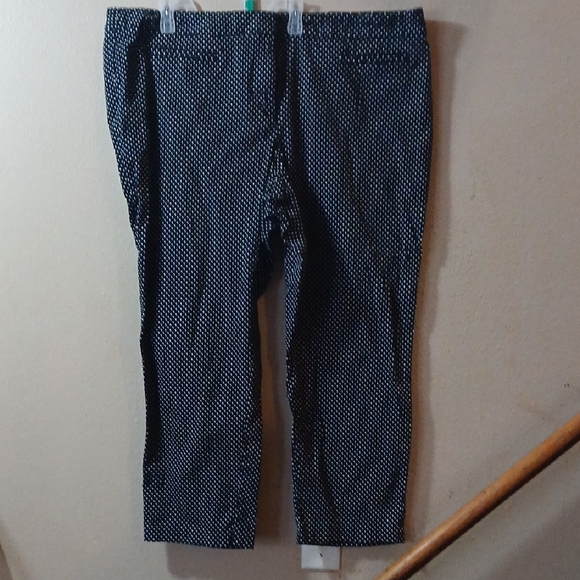 Roz & Ali Other - Woman's Black and White Polka Dot Pants